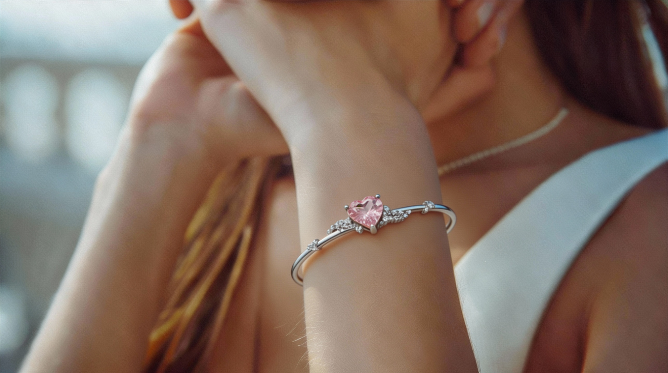 Eternal Heart Halo Bracelets